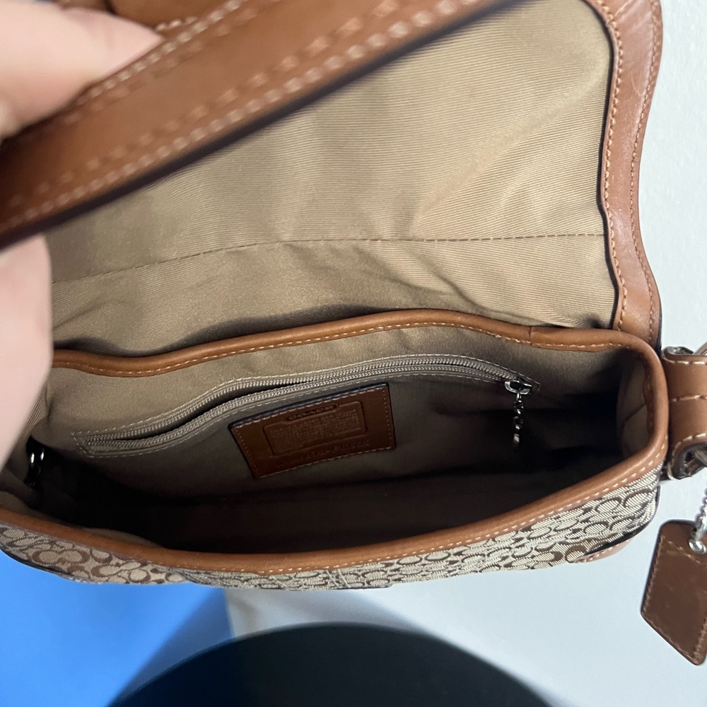 Coach Small Tan Canvas Soho A0878-F10925 - Picture 6 of 9